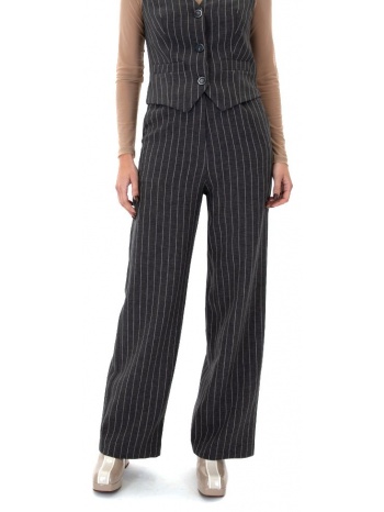 striped high waist wide leg straight fit pants women σε προσφορά
