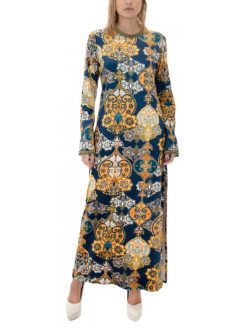 velvet paisley longsleeve maxi dress women c.manolo σε προσφορά