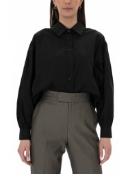 oversized longsleeve shirt women black & black