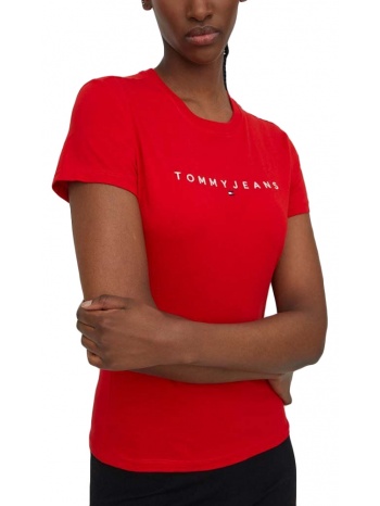 tommy jeans linear slim fit t-shirt women σε προσφορά