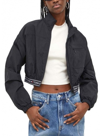 tommy jeans taping crop windbreaker jacket women