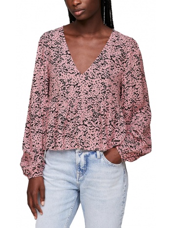 tommy jeans gathered wild texture blouse women σε προσφορά
