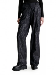 all over print logo loose fit pants women calvin klein