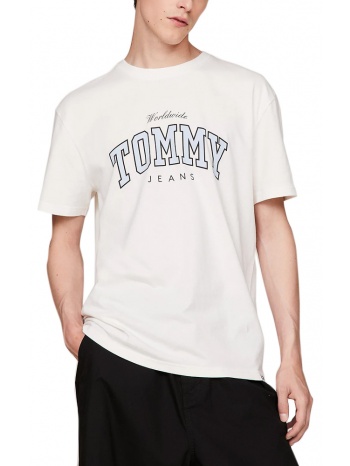 tommy jeans varsity regular fit t-shirt men σε προσφορά