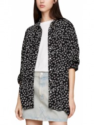tommy jeans ditsy button blouse women