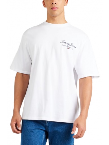 tommy jeans serif luxe oversized fit t-shirt men