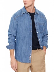 tommy jeans denim western relaxed fit shirt men