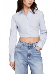 tommy jeans open back crop shirt women