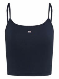 tommy jeans essential strap crop top women