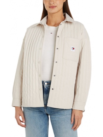 tommy jeans quilted overshirt women σε προσφορά