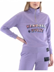 kkc.2sr.017.001 graphic quarter zip pullover women kendall