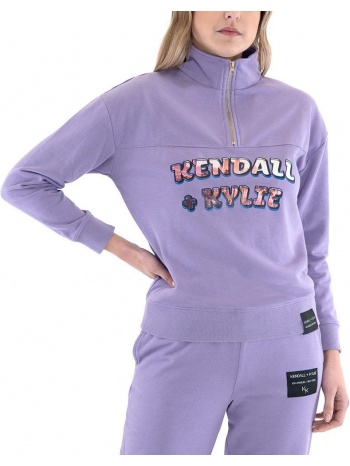 kkc.2sr.017.001 graphic quarter zip pullover women kendall σε προσφορά
