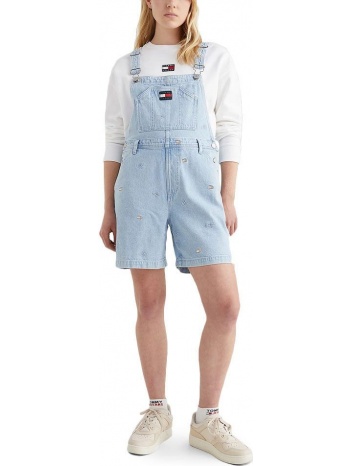 tommy jeans denim dungaree shorts women