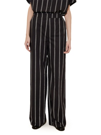 melody striped high waist straight fit pants women dolce
