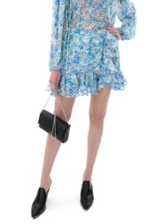 floral print ruffles mini skirt women my t wearables