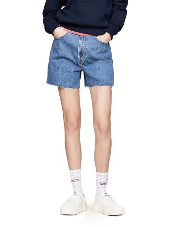 tommy jeans denim ultra high rise mom fit shorts women σε προσφορά