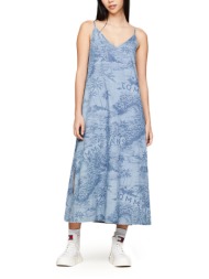 tommy jeans laser chambray maxi dress women