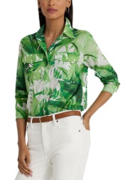 cotton palm print voile shirt women lauren ralph lauren