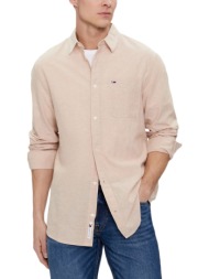 tommy jeans linen blend regular fit shirt men