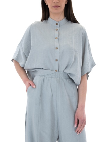 diaplo wide sleeves crop comfort fit shirt women namaste