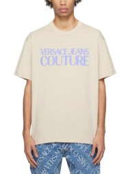 76up601 r logo color t-shirt men versace jeans couture