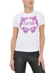 76dp613 r logo baroque t-shirt women versace jeans couture