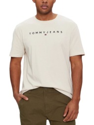 tommy jeans linear logo regular fit t-shirt men