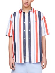 tommy jeans striped relaxed fit shirt men
