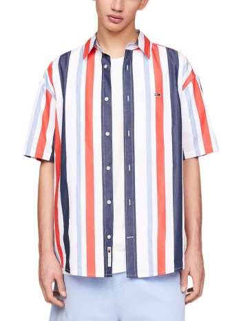 tommy jeans striped relaxed fit shirt men σε προσφορά