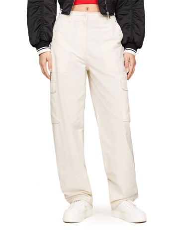 tommy jeans harper high waist mom fit l.32 cargo pants women σε προσφορά
