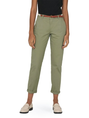 onlbiana belted mid waist crop l.32 chino pants women only σε προσφορά