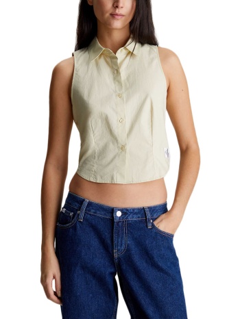 woven label sleeveless shirt women calvin klein σε προσφορά