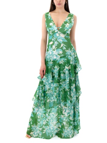 floral print sleeveless ruffle maxi dress women twenty-29