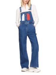 tommy jeans denim archive flag wide leg dungaree women