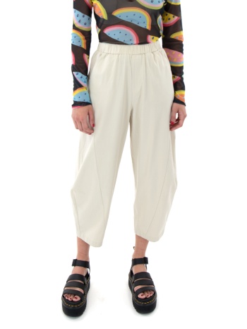thassos elastic high waist slouchy fit crop pants women