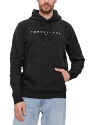 tommy jeans linear logo regular fit hoodie men