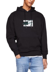 tommy jeans graffiti signature relaxed fit hoodie men