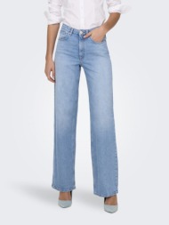παντελόνι τζιν wideleg juiicy only 15345249 - μπλε denim