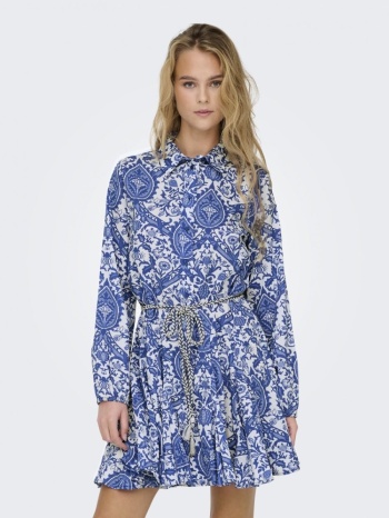 φόρεμα boho με λαχούρια only 15305484 - μπλε σε προσφορά