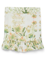 φούστα με print floral και βολάν vero moda 10324126 - multi