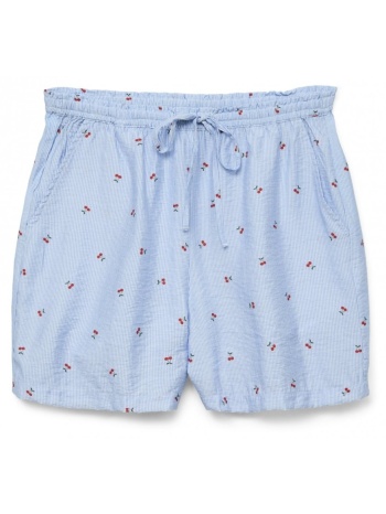 σορτς ριγέ με print vero moda 10324635 - γαλάζιο σε προσφορά