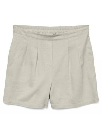 σορτς με λινό vero moda 10279694 - μπεζ σε προσφορά
