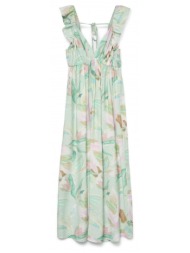 φόρεμα με βολάν στους ώμους vero moda 10324125 - multi