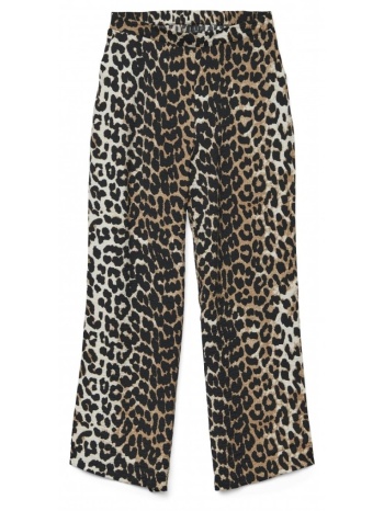 παντελόνι wide leg με print vero moda 10303759 - leopard σε προσφορά