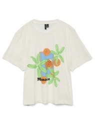 t-shirt με στάμπα vero moda 10329464 - λευκό