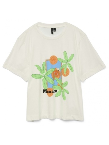 t-shirt με στάμπα vero moda 10329464 - λευκό σε προσφορά