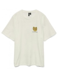 t-shirt με στάμπα vero moda 10329799 - λευκό