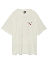 t-shirt με στάμπα vero moda 10329799 - λευκό