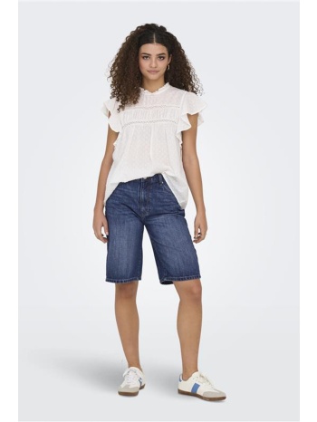 only high-waist denim bermuda shorts - 15256709 - μπλε σε προσφορά