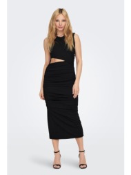 only maxi dress cut out detail - 15289462 - black